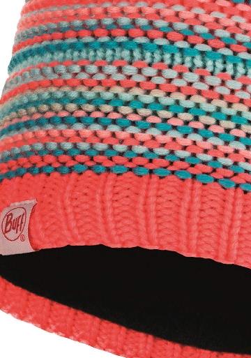 Шапка Buff JR KNITTED & POLAR HAT AMITY CORAL PINK JR