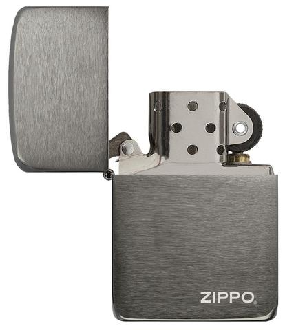 Зажигалка Zippo 1941 Replica Black Ice чёрная-матовая