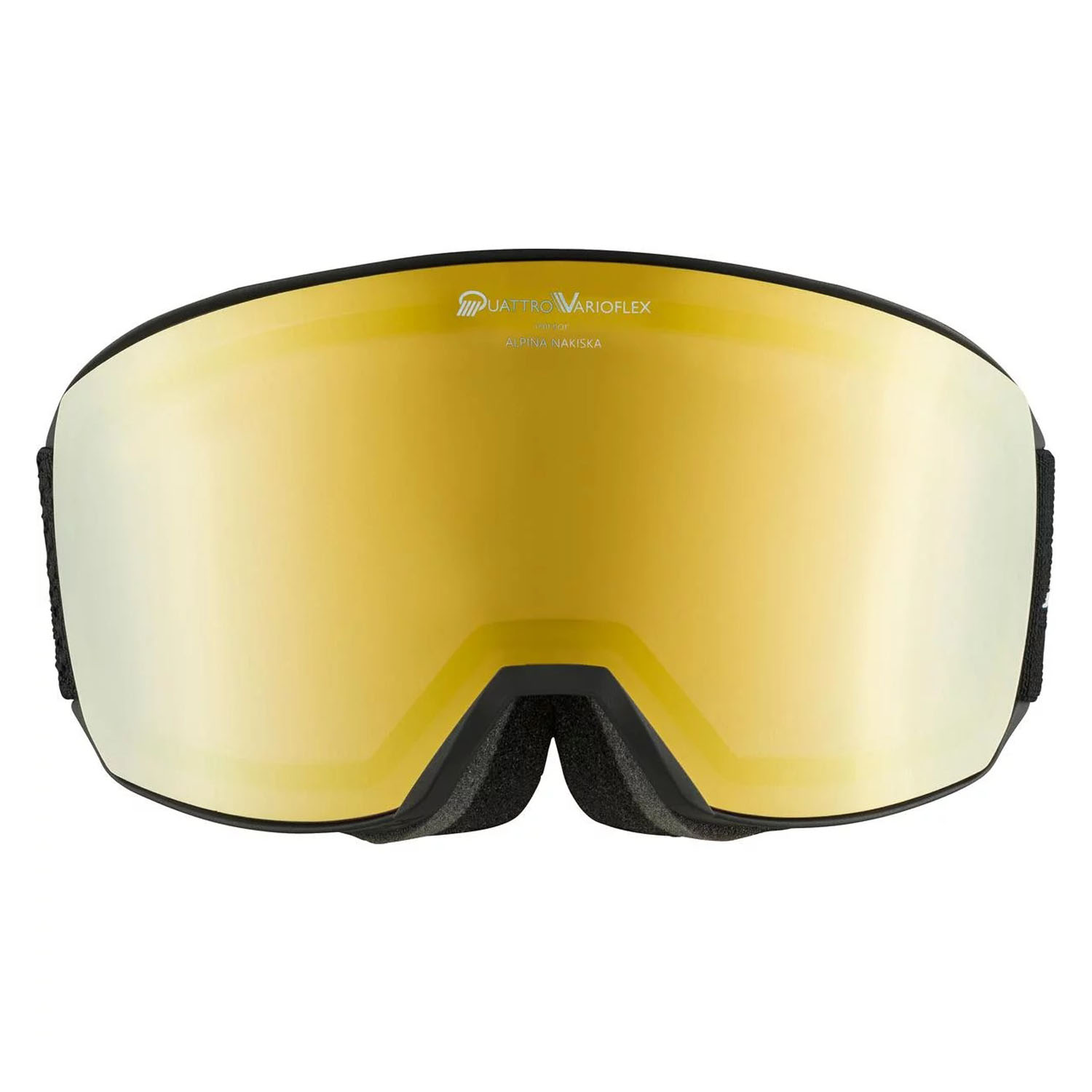 Маска горнолыжная ALPINA Nakiska Qv Black Matt/Qv Gold S2 – купить по ...