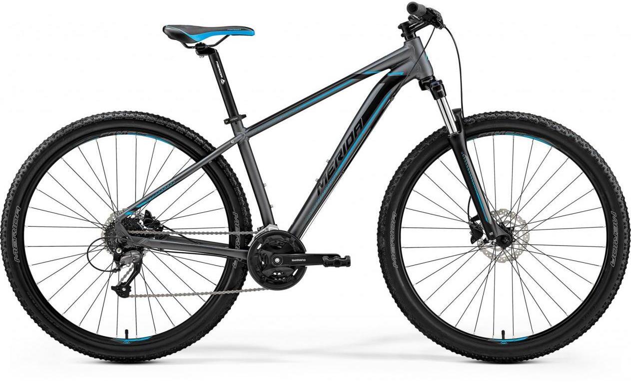 Велосипед MERIDA Big.Nine 40-D 29 2019 MattDarkSilver/Blue/Black
