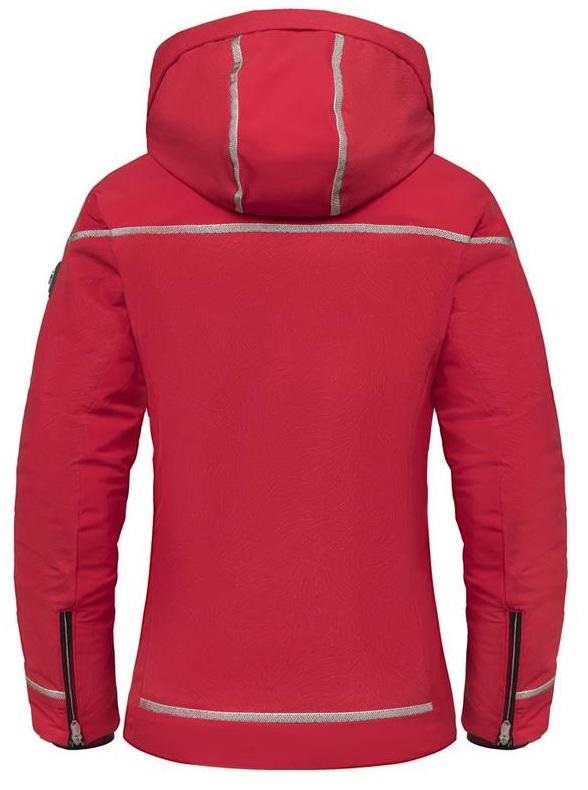 Куртка горнолыжная с воротником Descente 2019-20 DWWOGK38+DWCOGX01 с воротником ELECTRIC RED