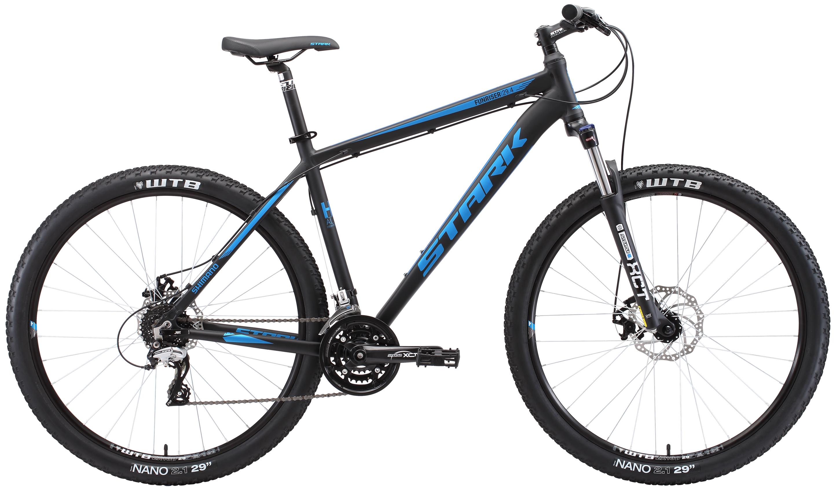 

Велосипед Stark Funriser 29.4 D 2018 Black/light Blue