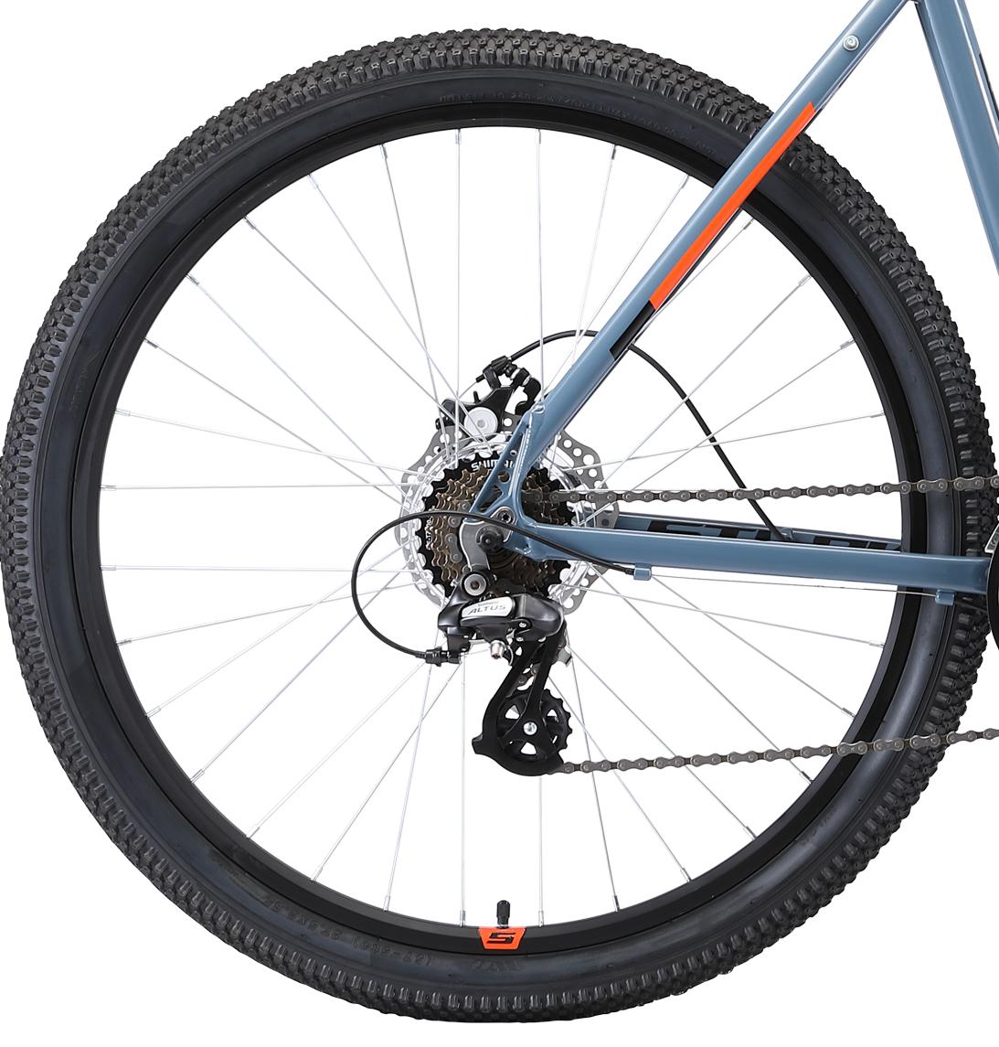 Велосипед Stark Router 27.3 D 2019 Серый/Черный/Оранжевый
