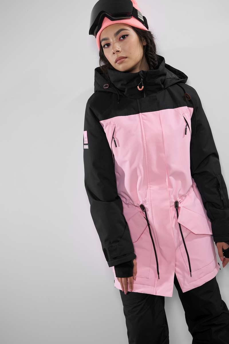 Куртка сноубордическая COOL ZONE 2020-21 Space черный/светло-розовый
