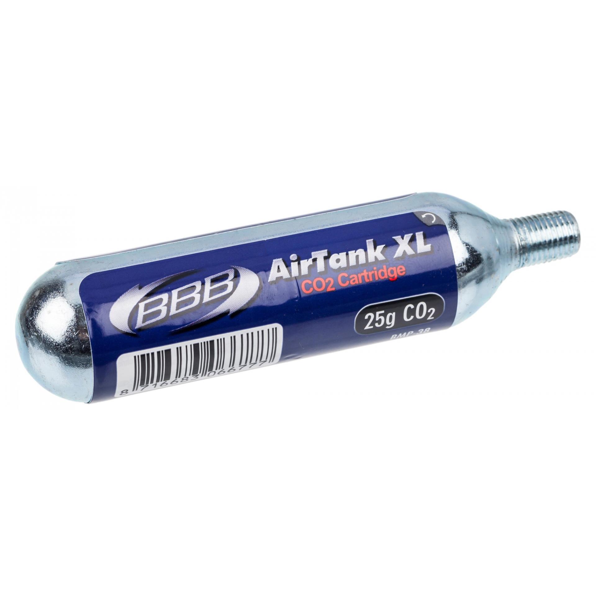 Картридж Для Велонасоса Bbb Co2 Airtanks Xl 25 Grams ( 1 Pcs) Черный