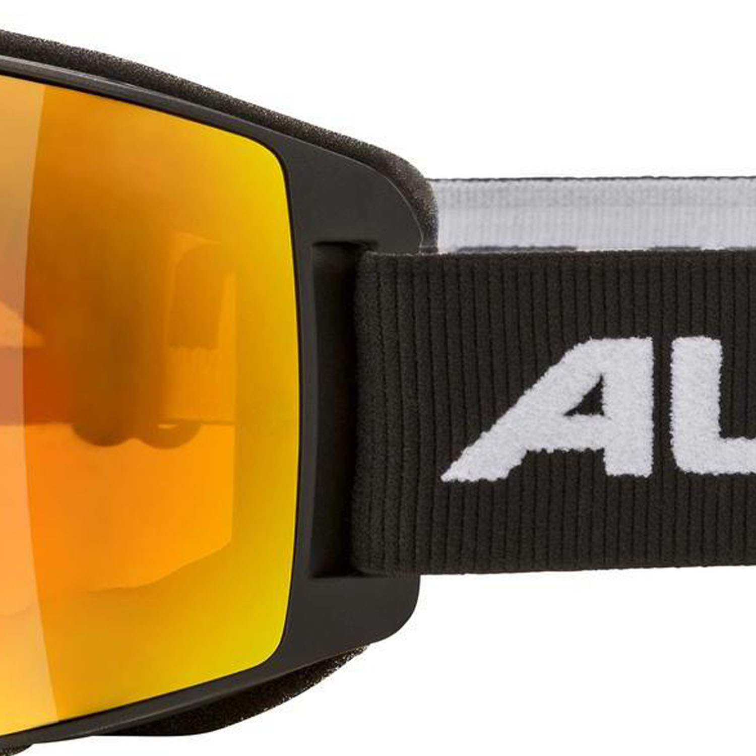Очки горнолыжные ALPINA Naator Q-Lite Black Matt/Q-Lite Orange Sph. S2