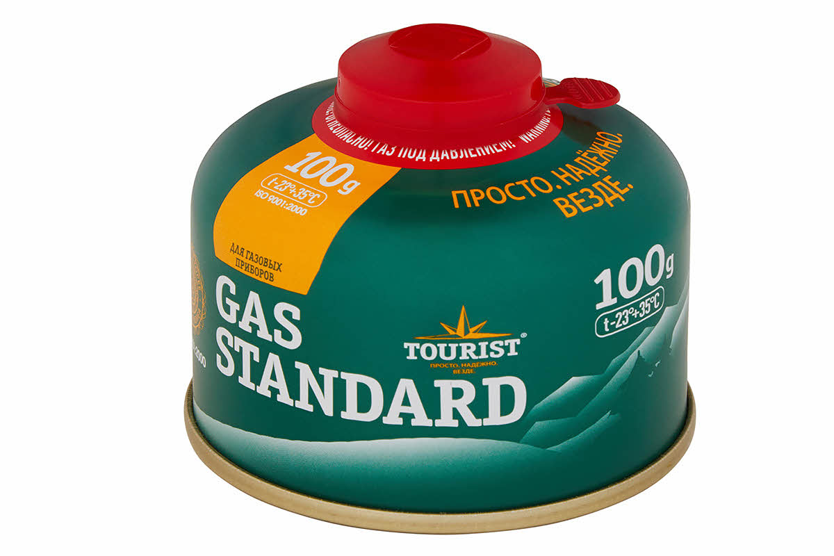 Баллон газовый Tourist Gas Standard (TBR-100) для портативных приборов - резьбовой