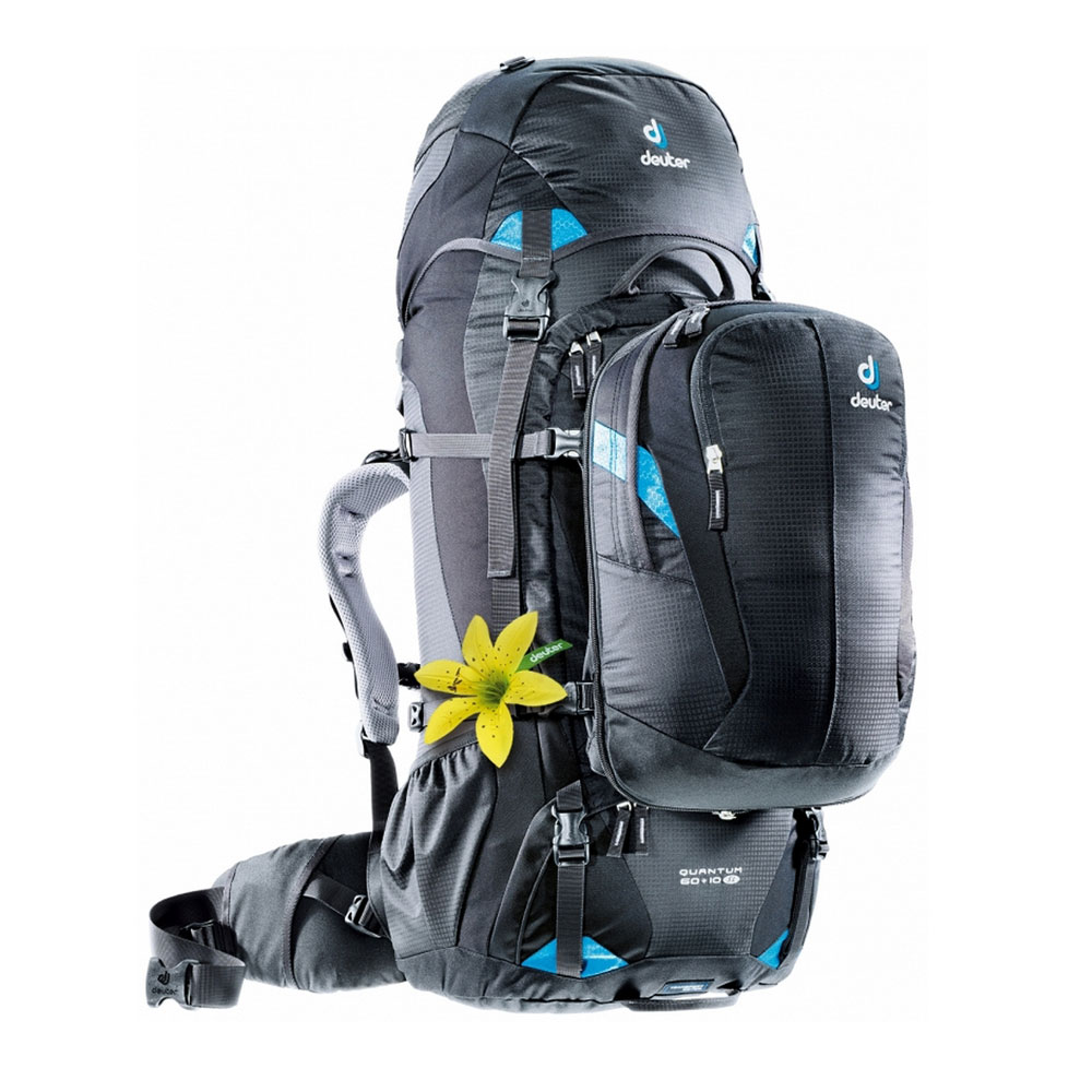 Рюкзак Deuter 2018 Quantum 60 + 10 Sl Black-Turquoise