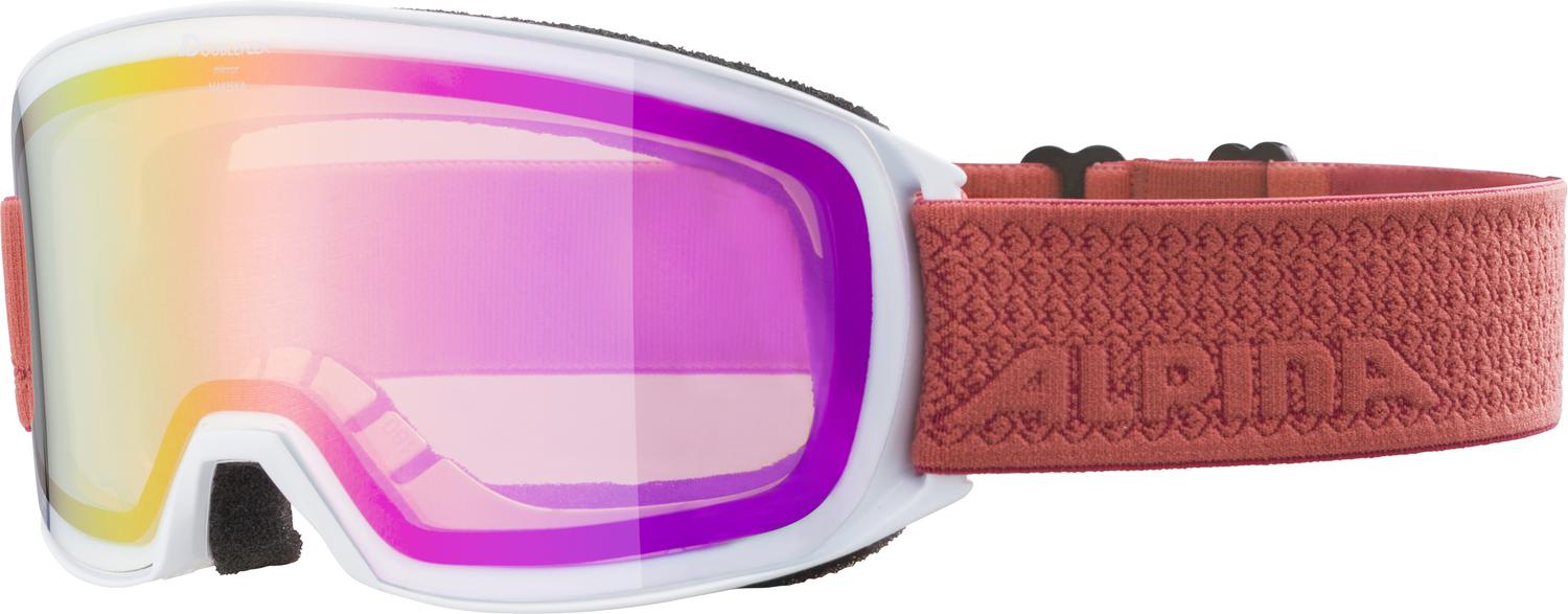 Очки горнолыжные Alpina 2020-21 Nakiska HM White Coral/Pink