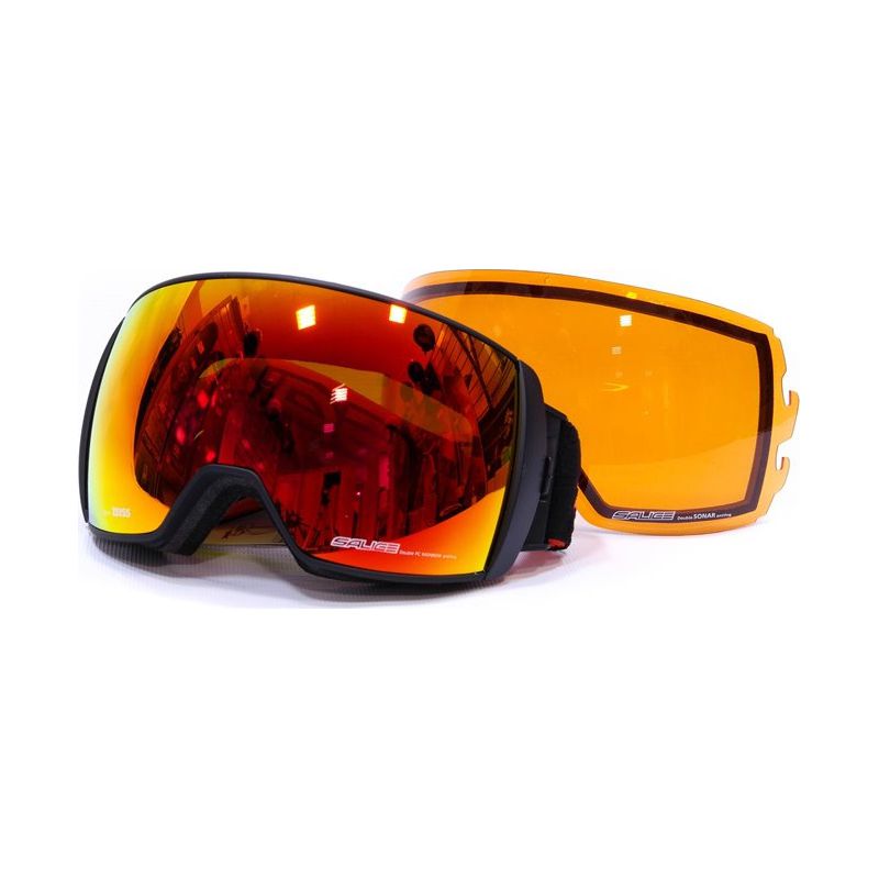 

Очки Горнолыжные Salice 605Darwf Black-Orange/radium