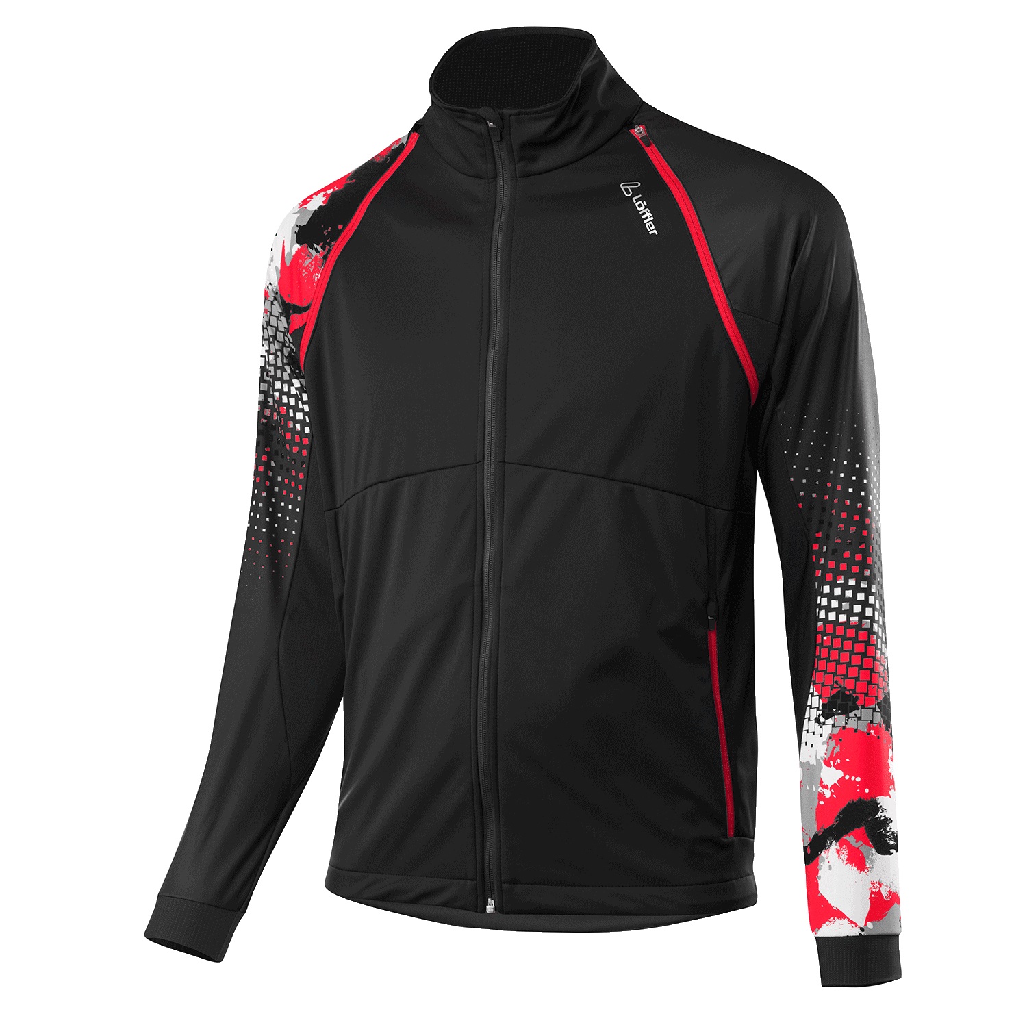 Куртка беговая Loeffler 2020-21 WS Light Black/Red