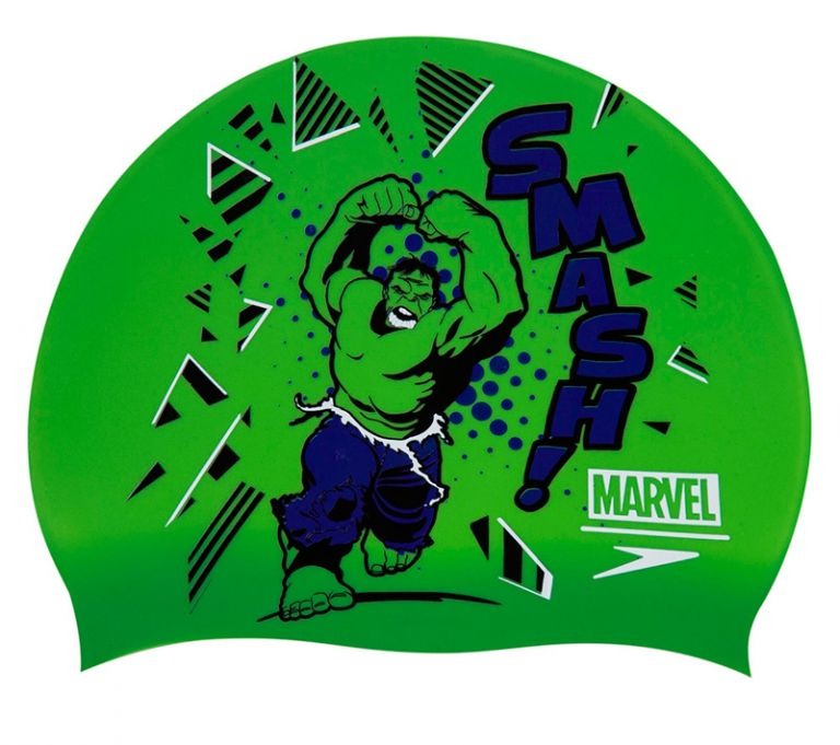 Шапочка для плавания Speedo Hulk Slogan Prt Cap Ju Classic Green/ Violet