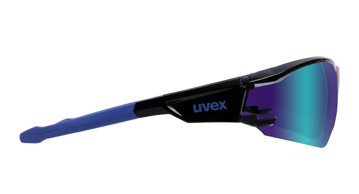 Очки солнцезащитные UVEX 2022 Sportstyle 218 Black Blue/Lite Mirror ...