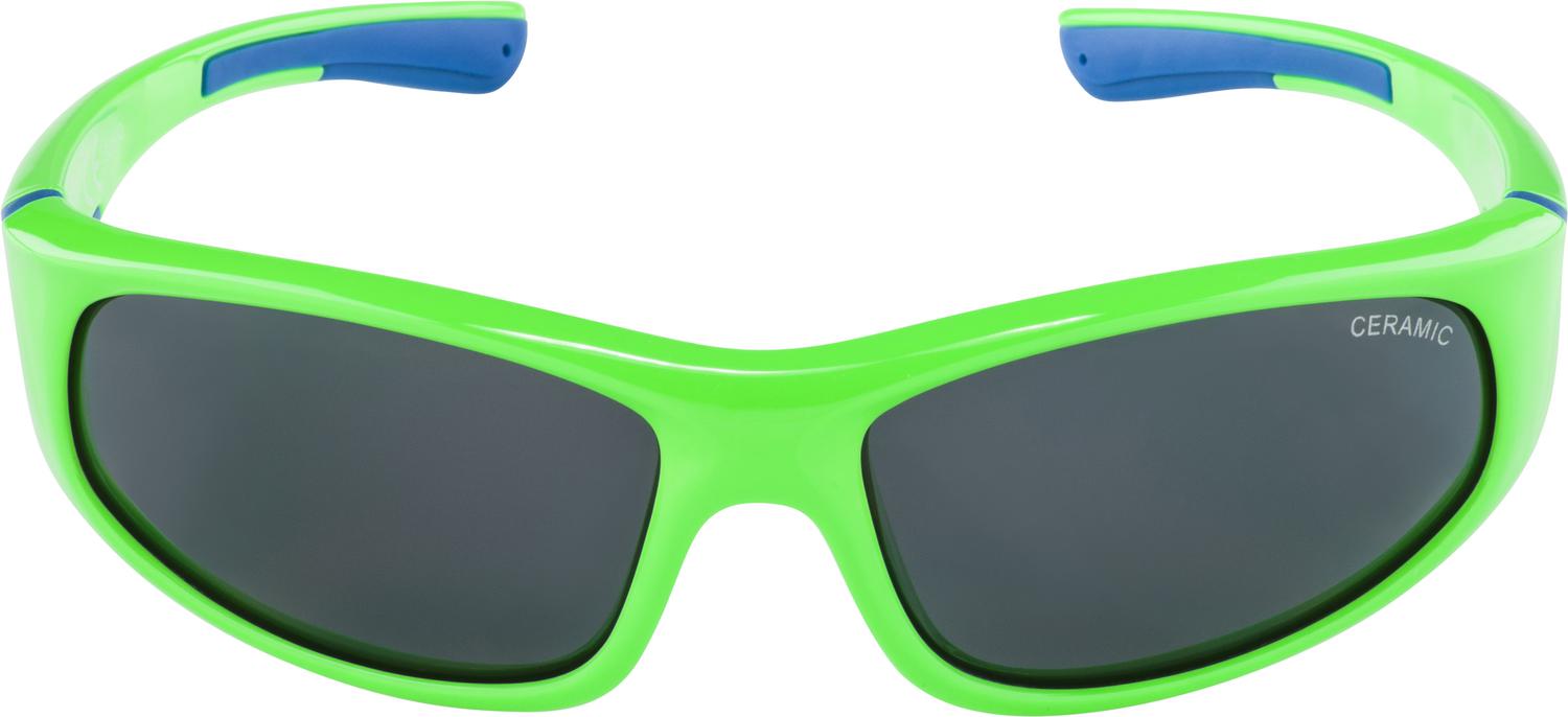Очки солнцезащитные ALPINA Flexxy Junior Neon-Green-Blue Gloss/Black Cat. 3