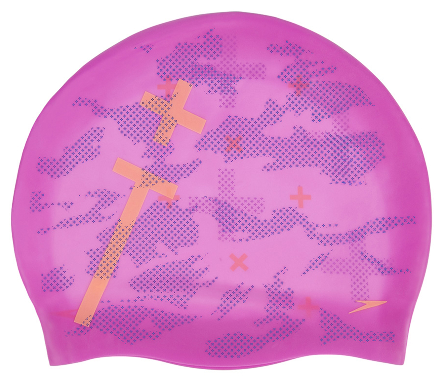 Шапочка для плавания Speedo Tango Vision Reversible Moulded Silicone Capдвустор Фиолетовый/Оранжевый