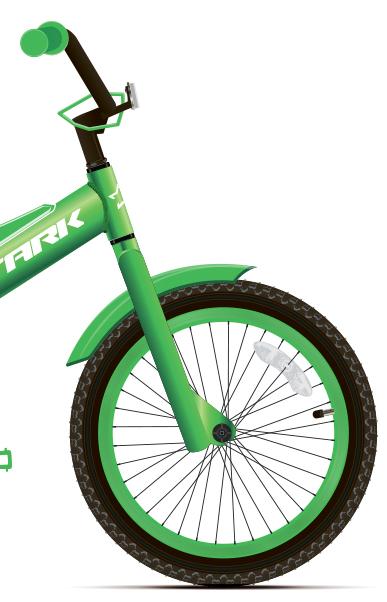 Велосипед Stark Tanuki 18 2020 зелёный/белый