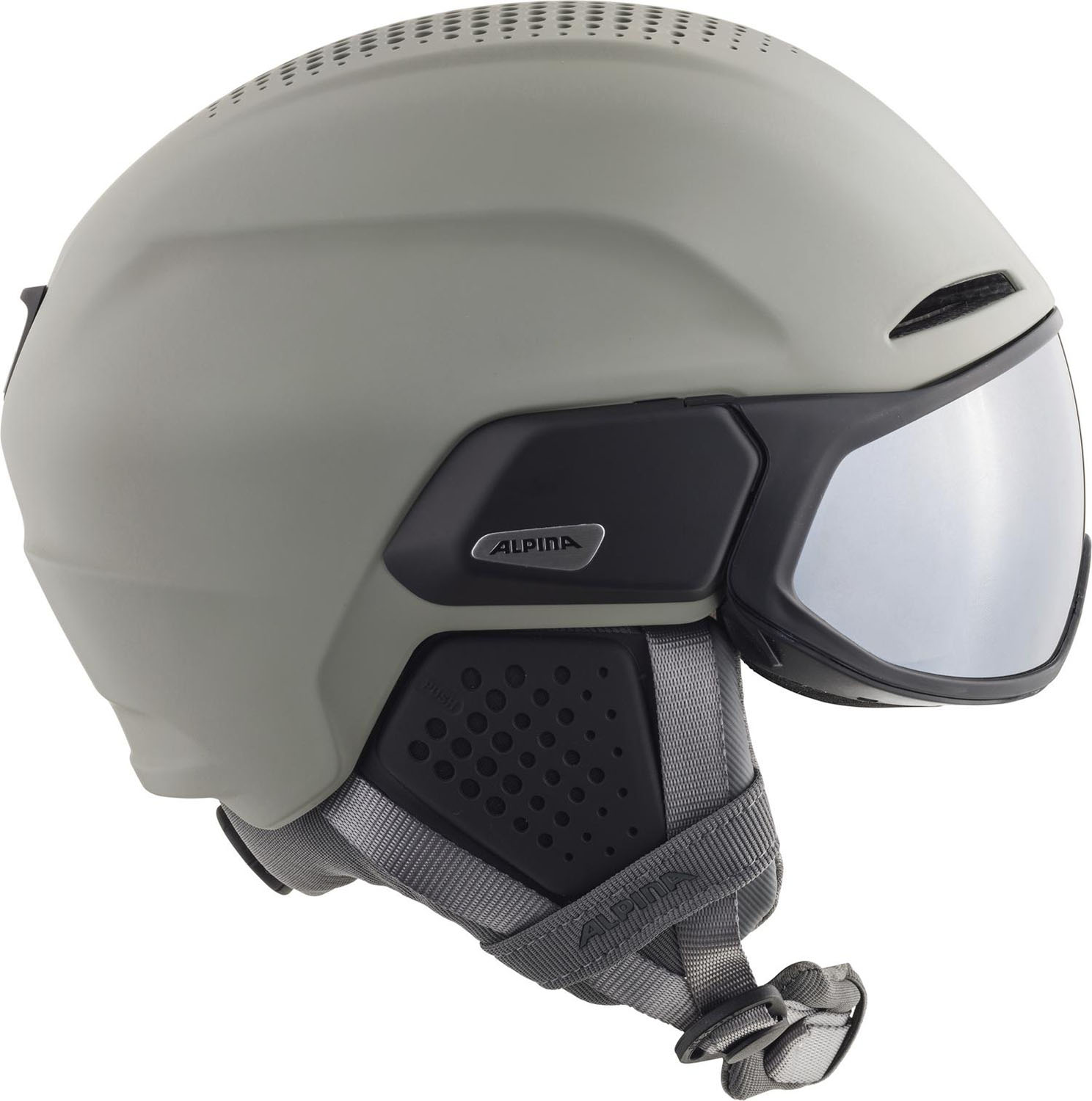 Шлем с визором ALPINA Alto Q-Lite Moon-Grey Matt