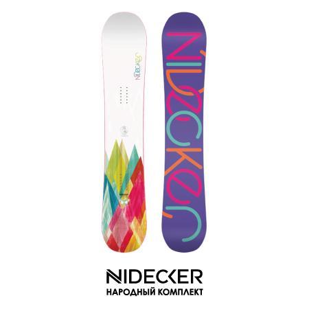 Комплект NDK2 Сноуборд+Крепления NIDECKER Elle 2016-17 (женский)