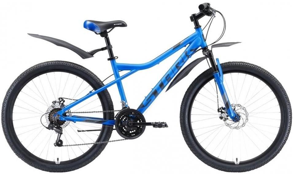 Велосипед Stark Slash 26.1 D 2020 голубой/черный/серый