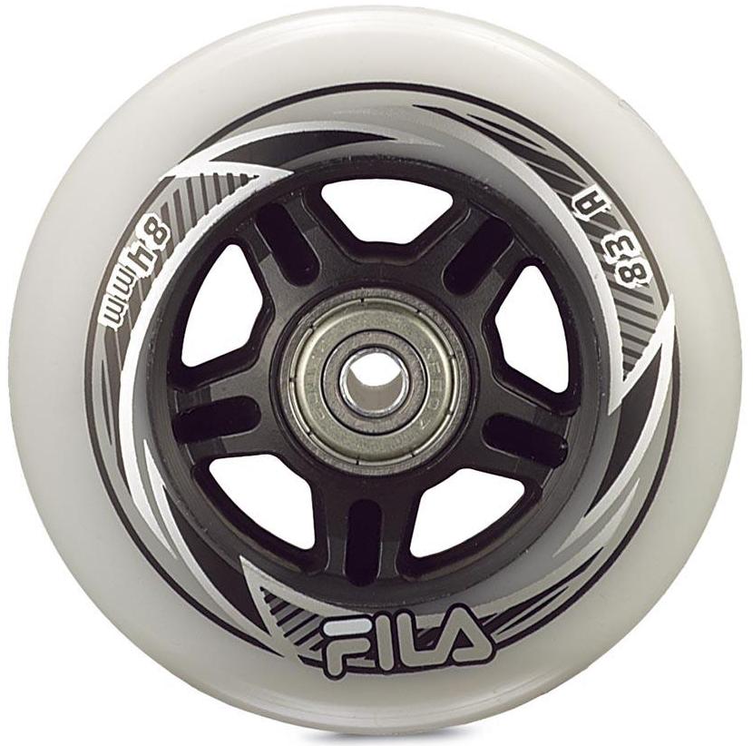 Комплект Колёс Для Роликов Fila 2018 Fila Wheels 84Mm/83A+Abec7+Alu Spacer 8Mm