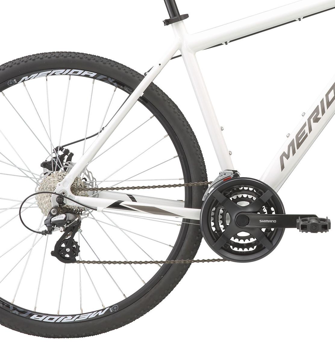 Велосипед MERIDA Crossway 15-MD 2020 Glossy White(Black/Grey)