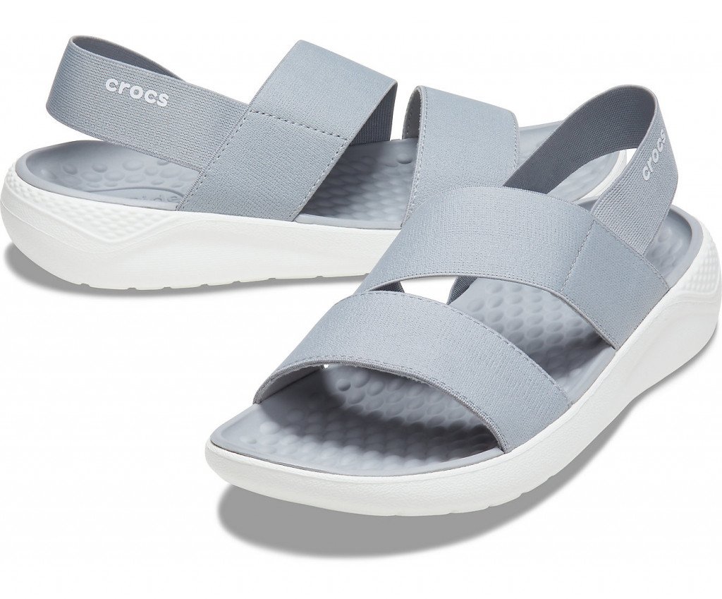 Сандалии Crocs LiteRide Stretch Sandal Light Grey/White