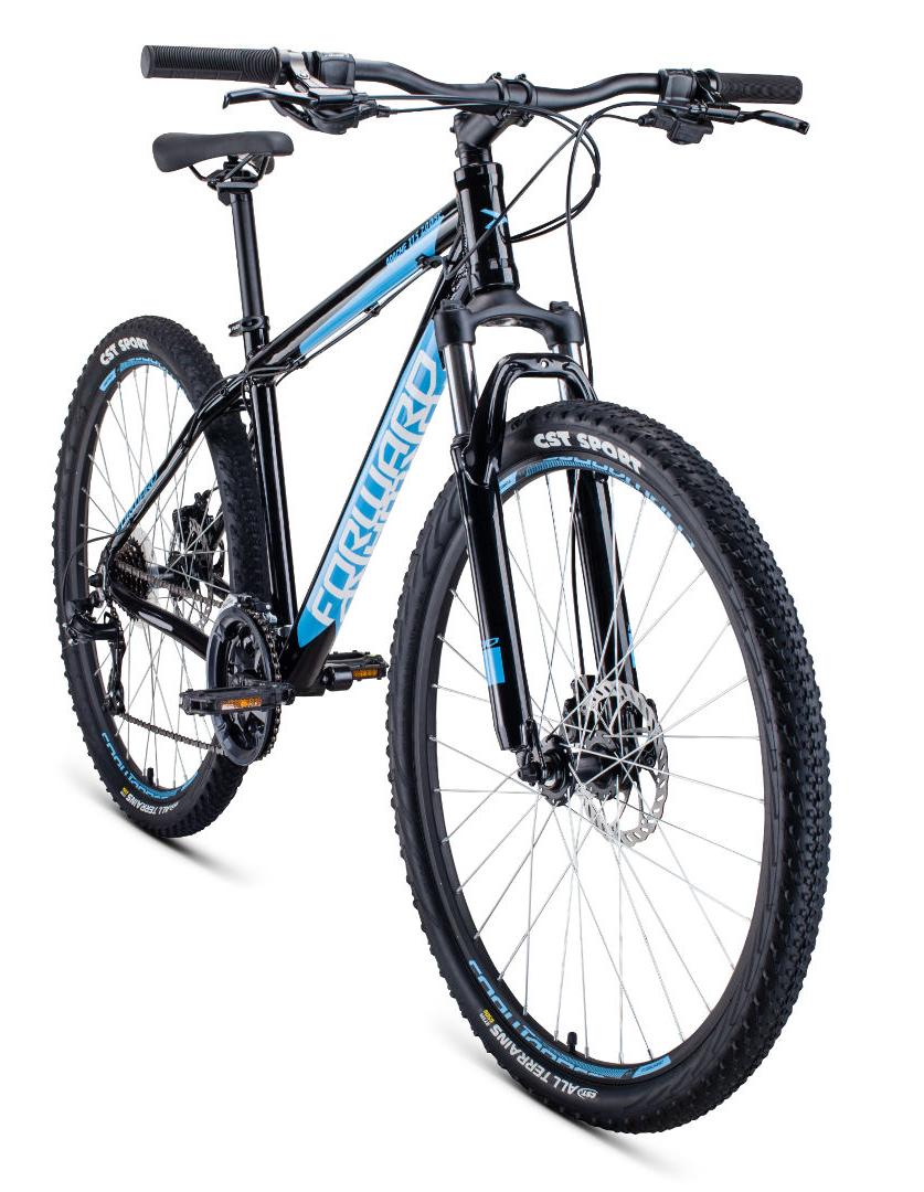 Велосипед Forward Apache 27,5 2.0 Disc 2020 серый/голубой