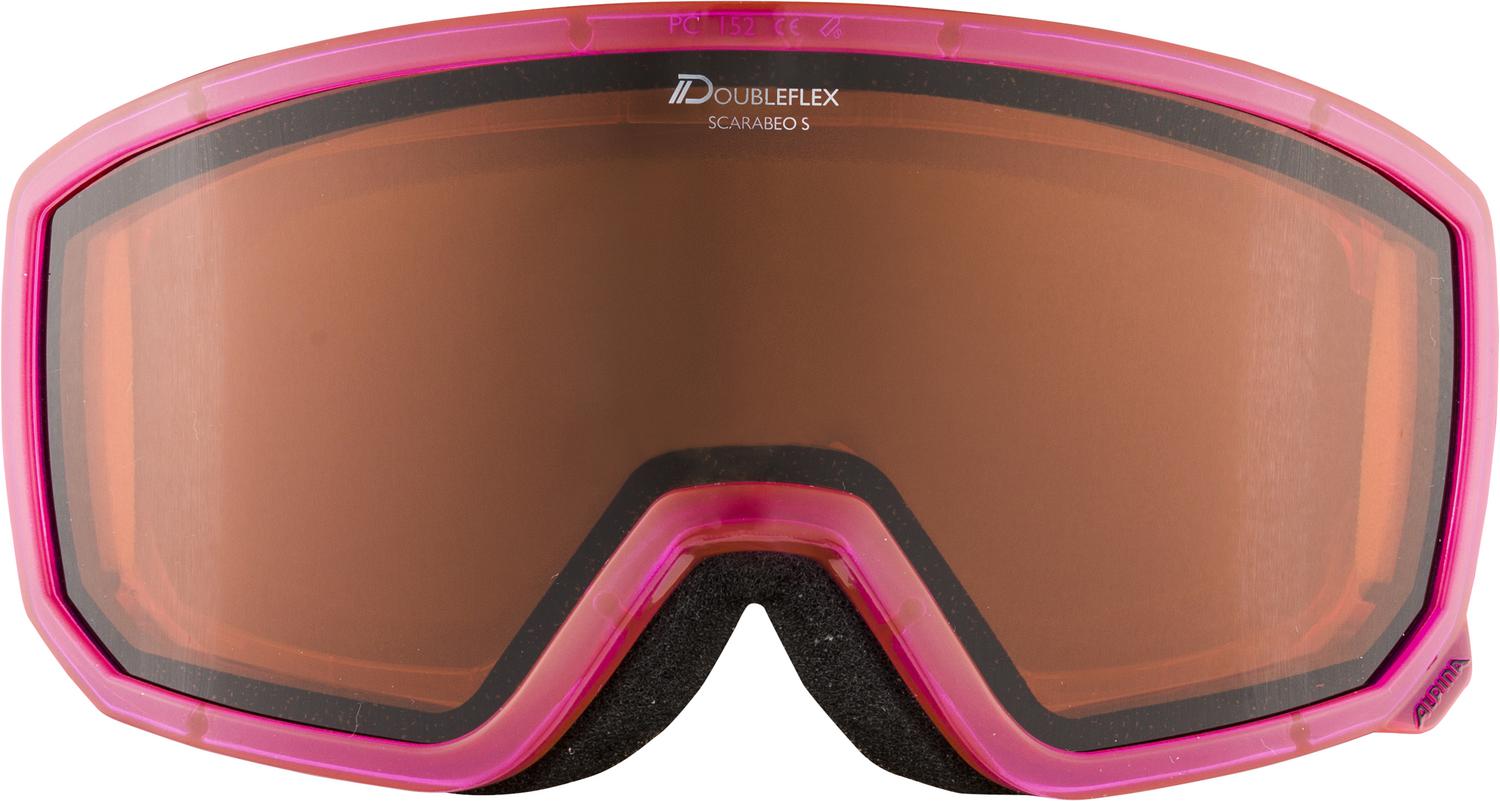 Очки горнолыжные Alpina 2018-19 Scarabeo S DH Pink Transluzent