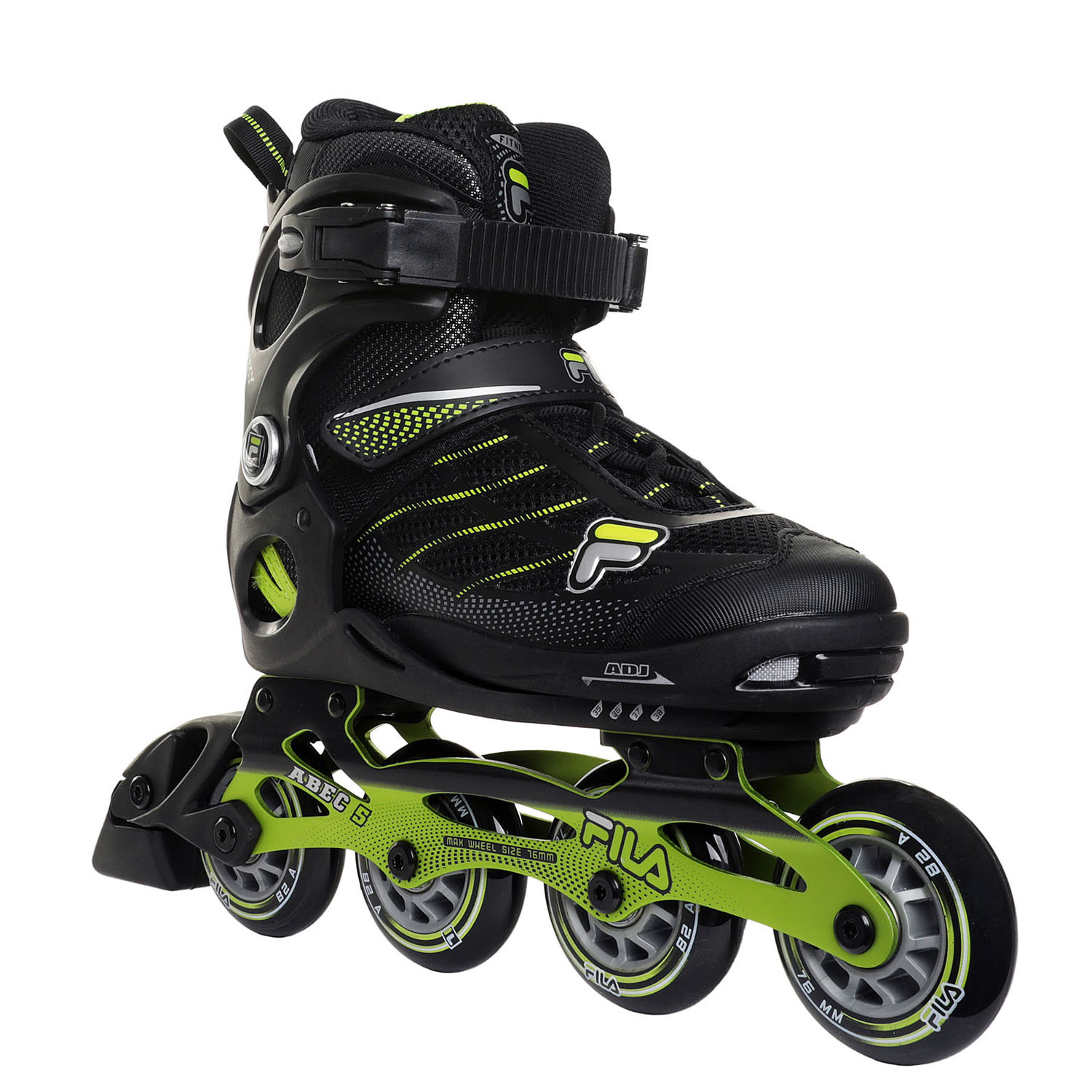 Роликовые коньки Fila Wizy Black/Lime