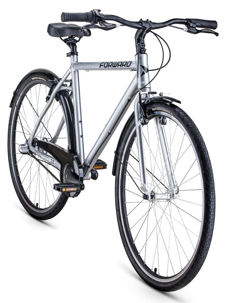 Велосипед Forward Rockford 28 2021 серебристый