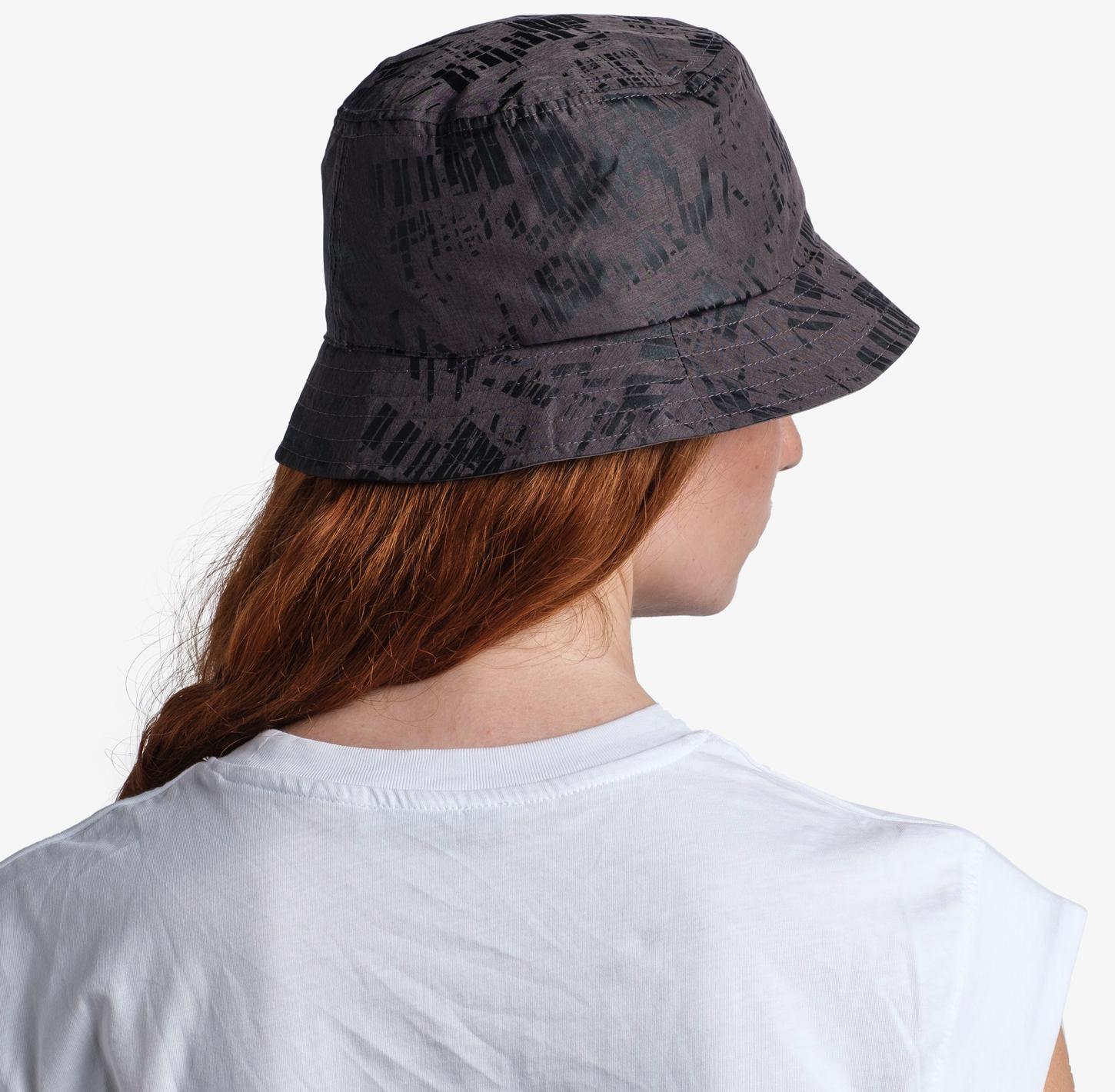 Панама Buff Travel Bucket Hat Gline Black-Grey