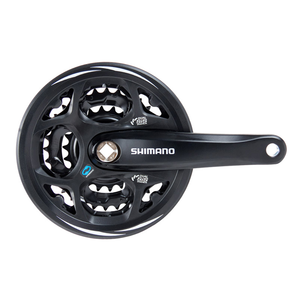 Система Шатунов Shimano 2018 Altus, M311, 170Мм, Кв, 42/32/22T, Защ, Черн