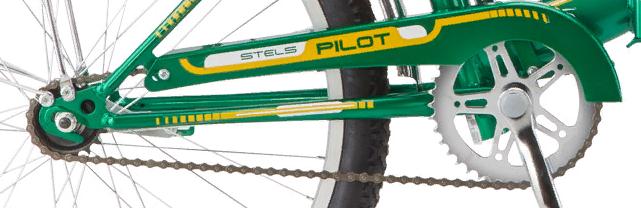 Велосипед Stels Pilot 710 24 2022 зеленый/желтый