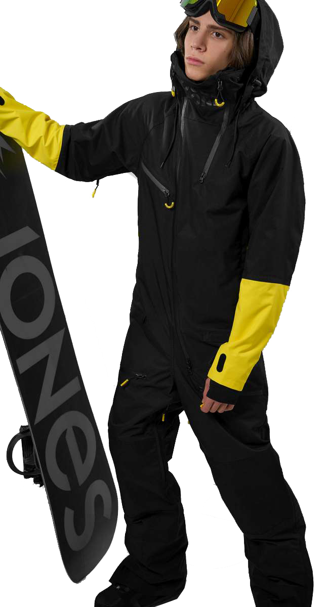 Комбинезон сноубордический COOL ZONE 2020-21 Cube черный/желтый