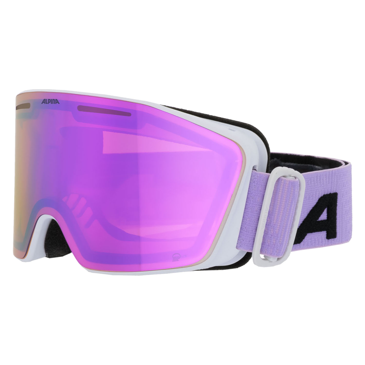 Очки горнолыжные ALPINA Nendaz Q-Lite White-Lilac Matt/Q-Lite Lavender S2