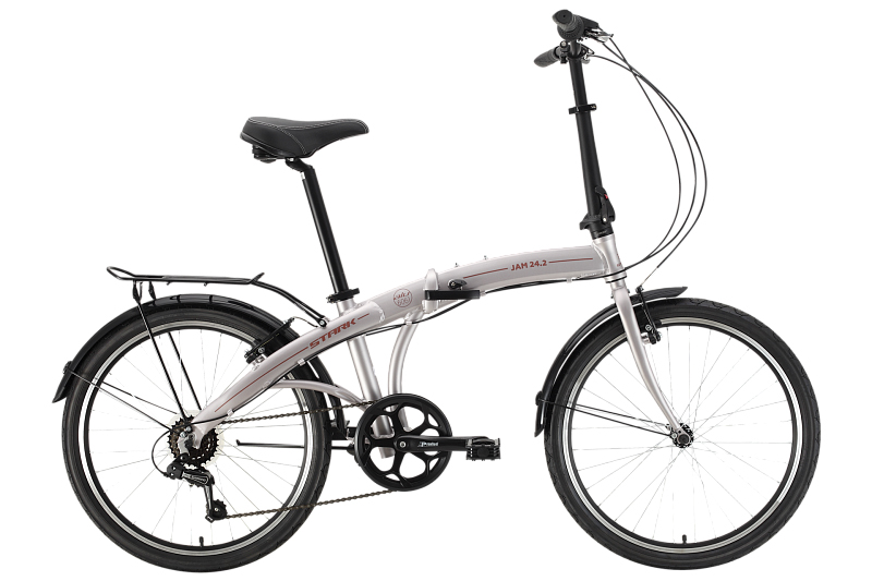Велосипед Stark Jam 24,2 V 2022 серебристый/коричневый