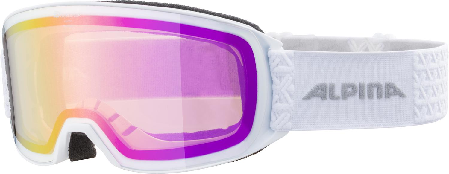 Очки горнолыжные Alpina 2020-21 NAKISKA white HM pink