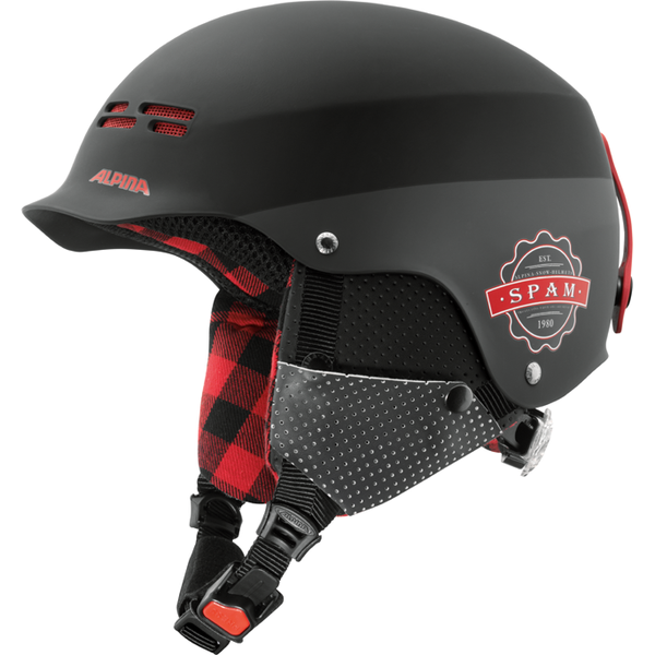 Зимний Шлем Alpina Spam Cap Black-Lumberjack Matt