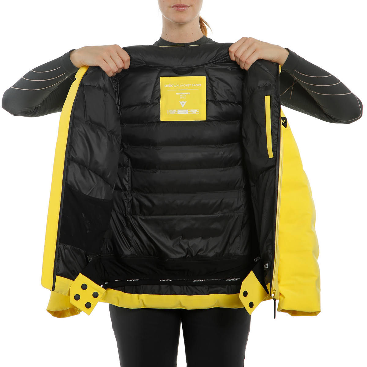 Куртка горнолыжная Dainese Downjacket Sport Vibrant-Yellow
