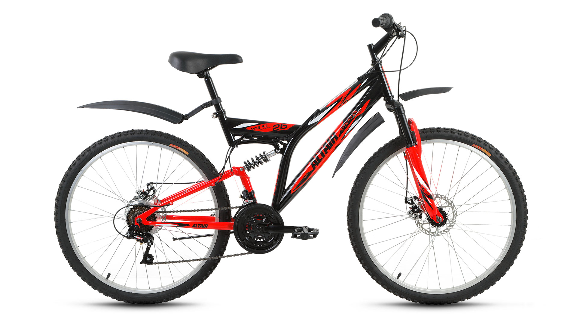 

Велосипед Altair Mtb Fs 26 Disc 2017 Черный/красный