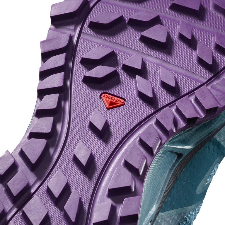 Беговые кроссовки для XC Salomon 2018-19 TRAILSTER GTX® W Deep Lagoon/Navy Blazer/Purple Magic