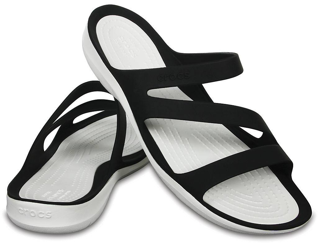 Сланцы Crocs Swiftwater Sandal Black/White