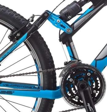 Велосипед Stels Navigator V 26 2020 Черный/Серый/Голубой