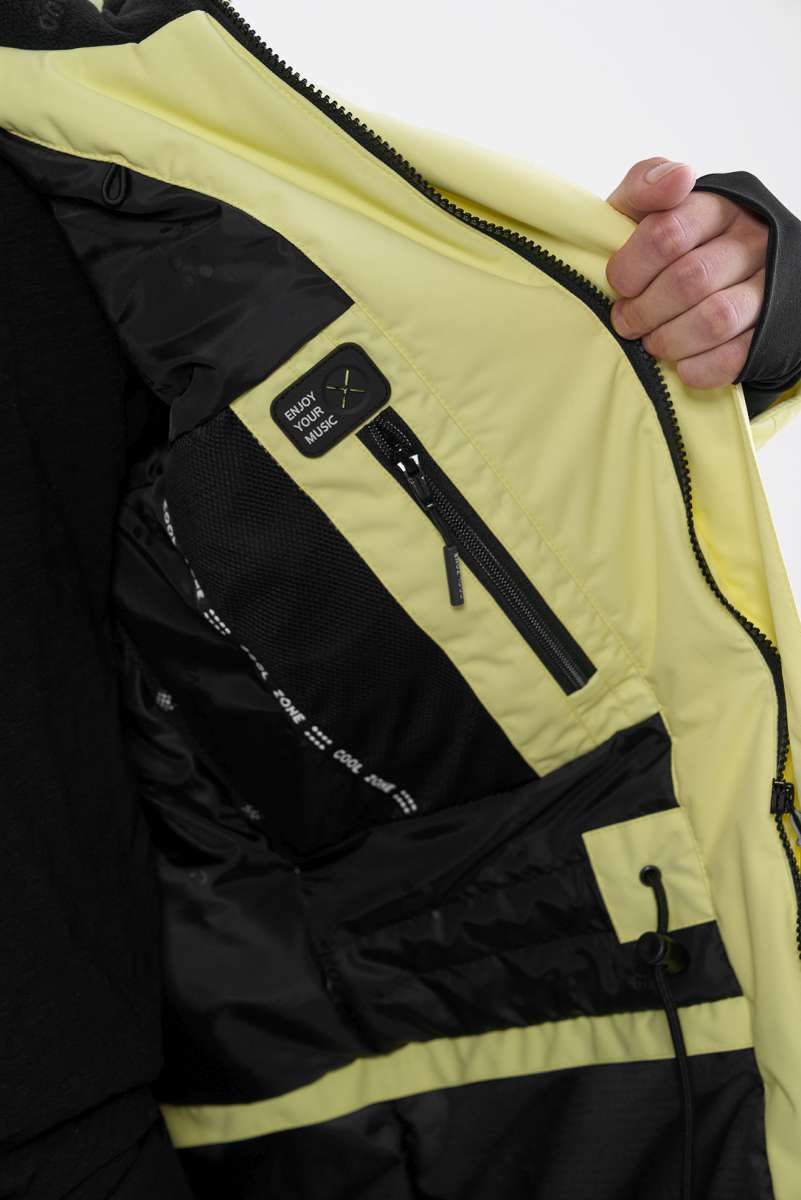 Куртка сноубордическая COOL ZONE 2020-21 Line лимонный/черный