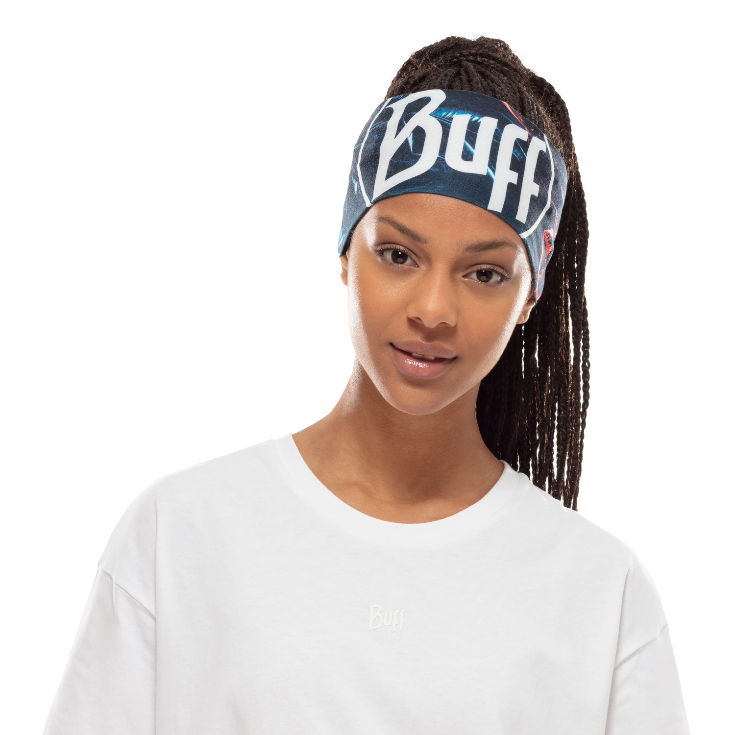 Повязка Buff Coolnet UV+ Wide Headband Xcross