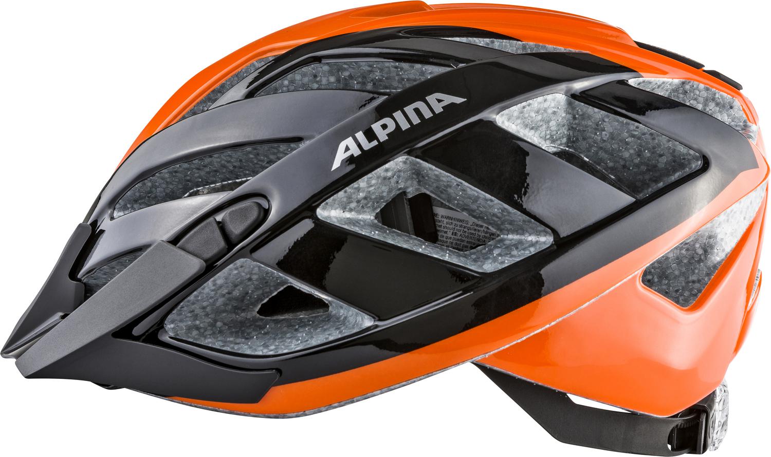 Велошлем Alpina 2021 Panoma 2.0 Black/Orange Gloss
