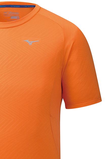 Футболка беговая Mizuno 2019 Alpha Vent Tee оранжевый