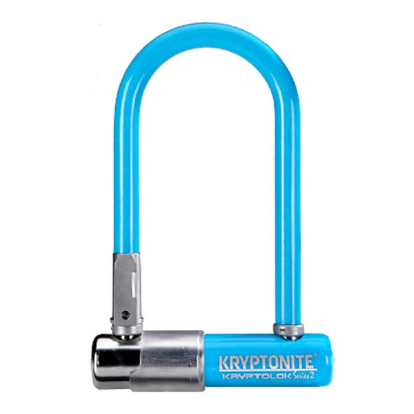 Замок Велосипедный Kryptonite U-Locks Kryptolok Mini-7 W/ Flexframe-U Bracket (Color-Lt.blue)