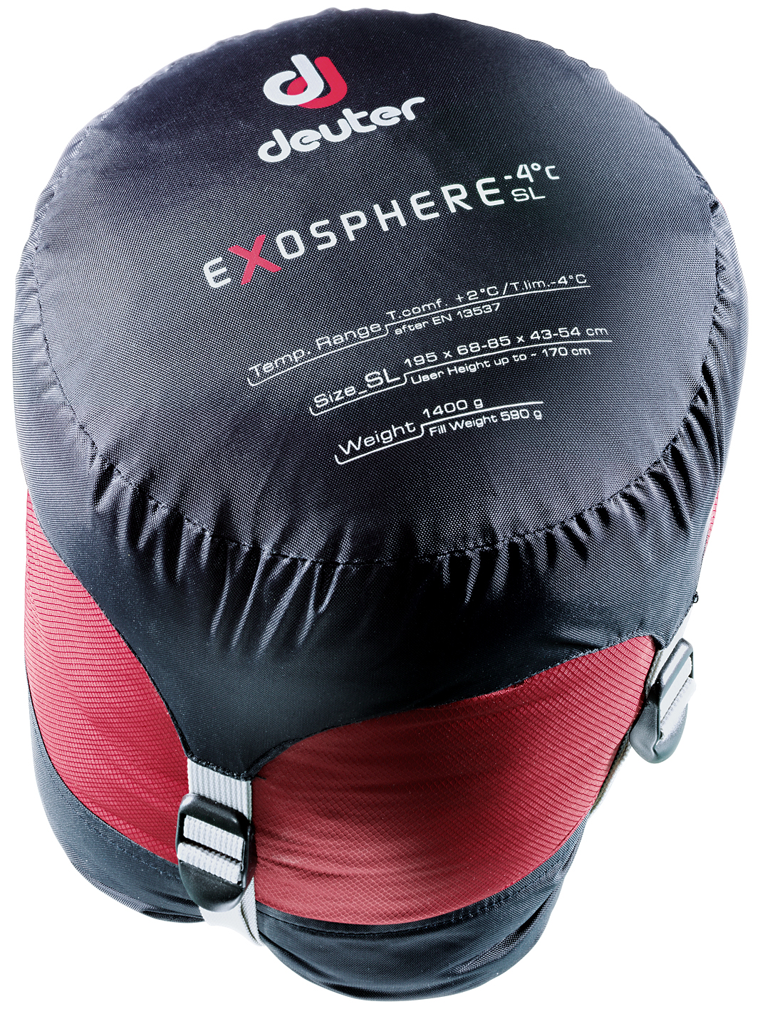 Спальник Deuter Exosphere -4 - L правый fire-cranberry