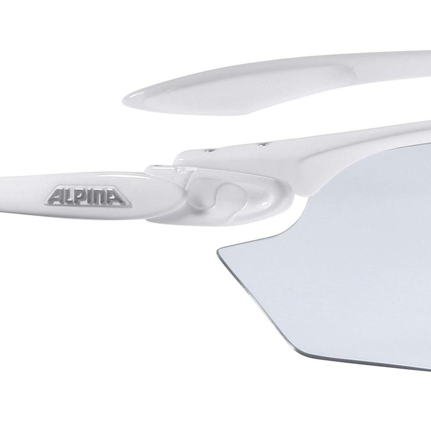 Очки солнцезащитные ALPINA Twist Four S Vl+ White Gloss/Varioflex Black Cat. 1-3 Fogstop